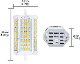 Bonlux 30W Dimmable R7s Linear LED Tube 118MM Cool White 6000K 200 Degrees Super Bright J Type J118 R7s LED Floodlight Bulb 200W Halogen Replacement (NO Fan)