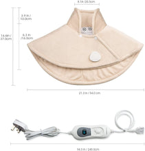 Hangsun Electric Heat Pad - Heating Pad For Neck Shoulder Pain Relief TP530 Washable Hot Therapy With 3 Heat Settings, Over-Heating Protection
