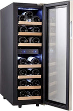 Kalamera Wine fridge,19 Bottle,65L,Freestanding Undercounter Cooler,2 Cooling Zones, stainless steel