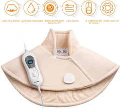 Hangsun Electric Heat Pad - Heating Pad For Neck Shoulder Pain Relief TP530 Washable Hot Therapy With 3 Heat Settings, Over-Heating Protection