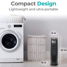 T500 Tower Air Purifier with HEPA-Pure Filter for Allergies and Dust (Brown, 1-Pack)