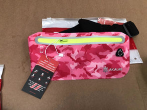 Akalas Ultra Slim Running Belt Waist Pack, No-Bounce Lightweight Fanny Pack, Water Resistant Runner Waist Bag, Adjustable Running Pouch for Gym Workouts, Travel & Outdoor Activities