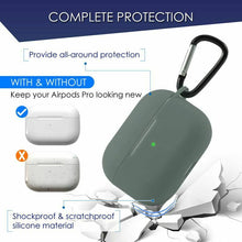 For AirPods Pro Charging Case Silicone Shockproof Protective Skin Midnight Green