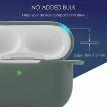 For AirPods Pro Charging Case Silicone Shockproof Protective Skin Midnight Green